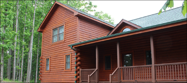 Log Home Staining in Augusta, Ohio